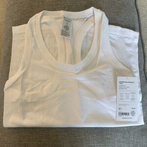 Athleta White Momentum Seamless Tank